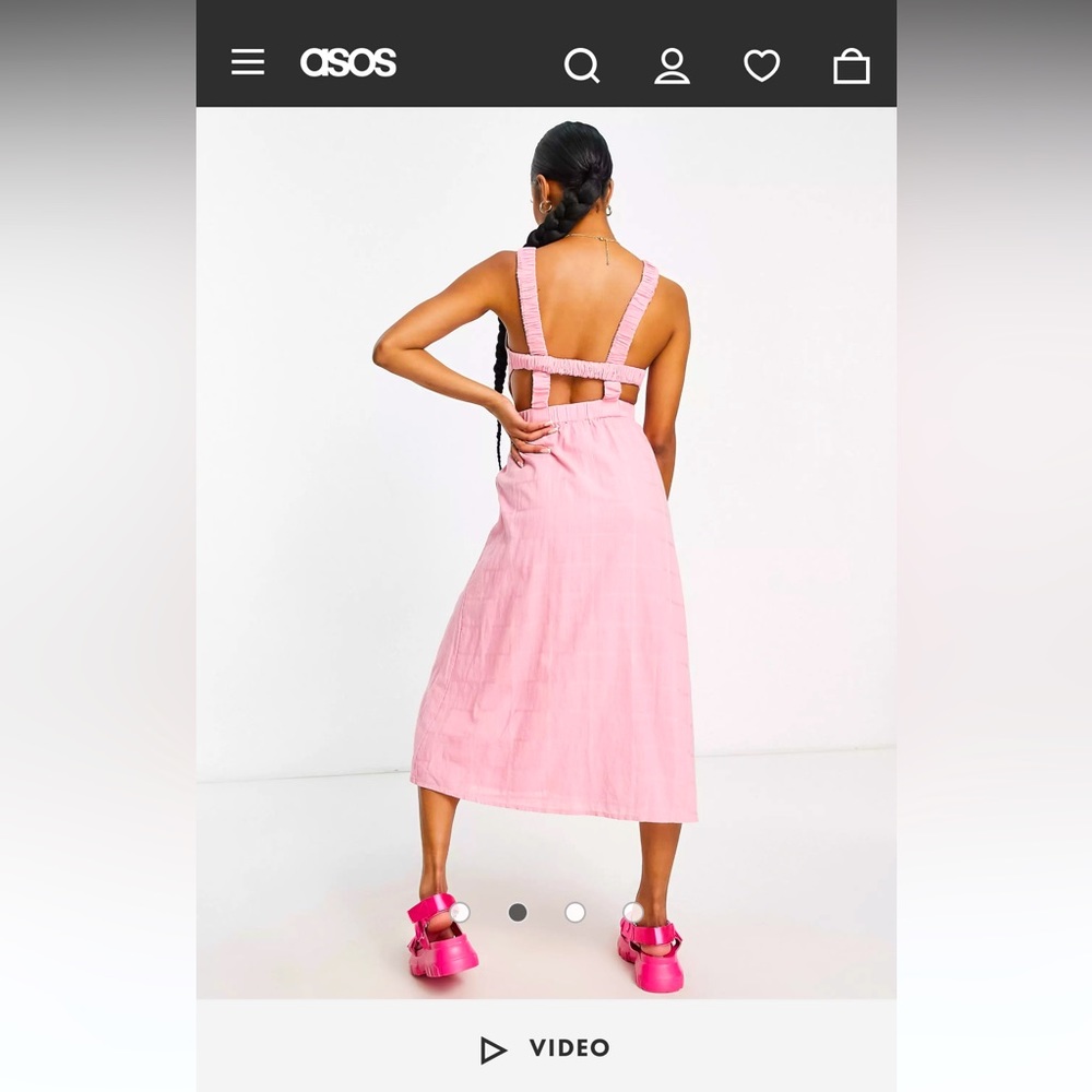 New Look Petite cut out midi dress from ASOS
